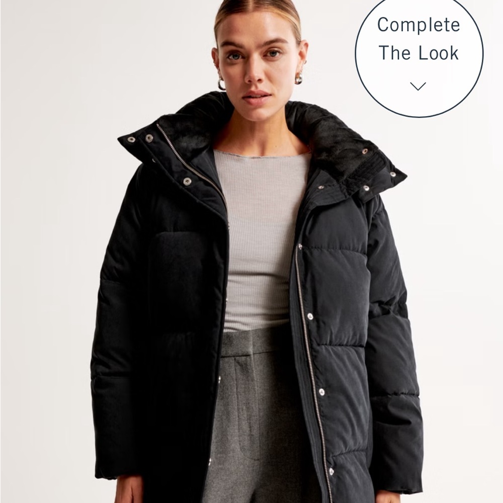 Size large EUC black Abercrombie Ultra Puffer